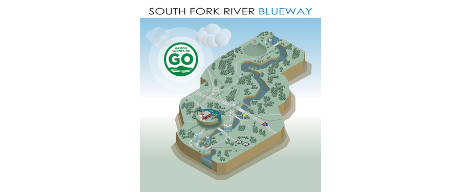 South Fork River Isometric Map